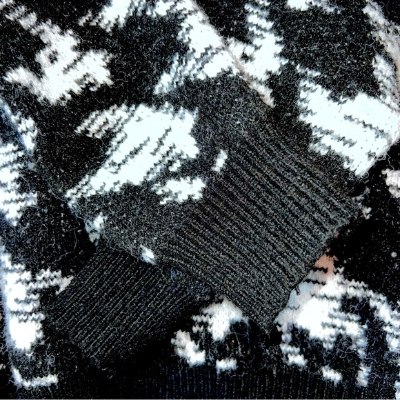 Forever 21 man Black and white oversized sweater 6% wool - Picture 5 of 5